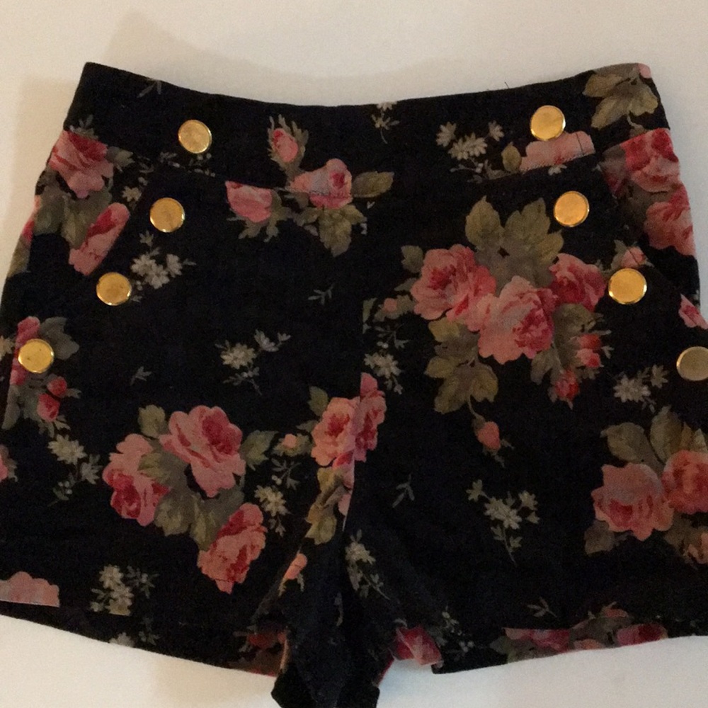 ARK & CO DENIM HIGH WASTED SHORTS - BLACK, Size S